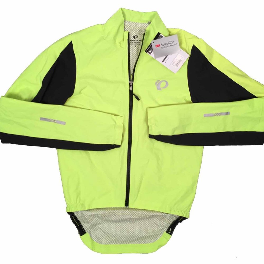 NEW $160 Pearl Izumi Mens Elite WxB Barrier Jacket!  Small  Neon Yellow